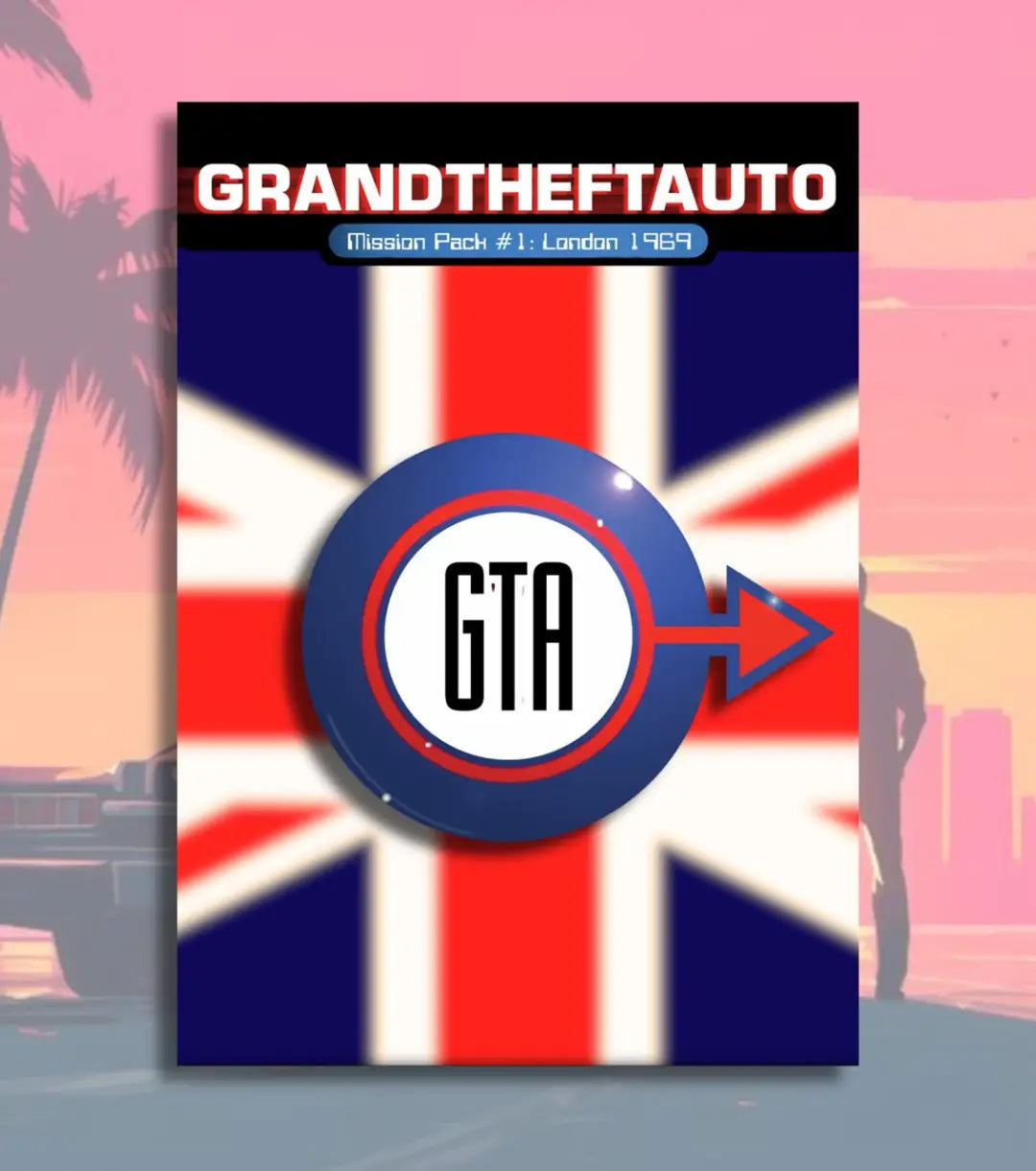 Grand Theft Auto Poster Collection (GTA 1 to GTA 6) – Retro to Next-Gen Wall Art | Bowchika - A4 / GTA London - GTA