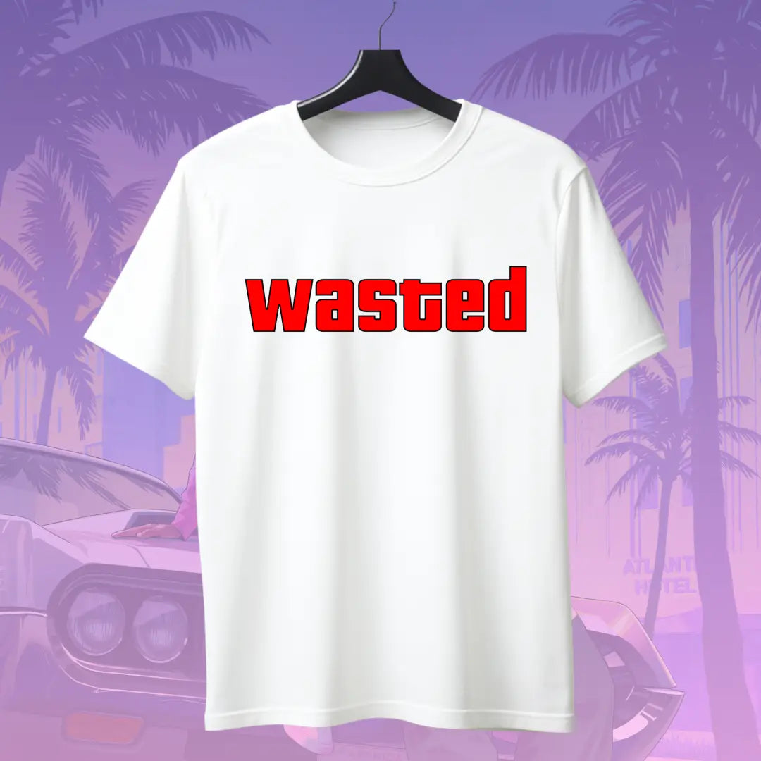 GTA | “Wasted” T-Shirt - White / S - GTA