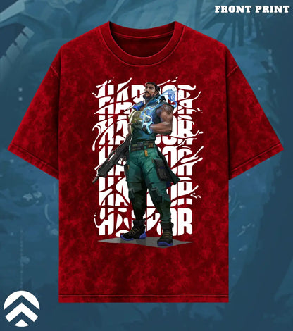 Harbor – Tidal Force Valorant Acid Wash Tee | Bold Gamer Streetwear - Valorant