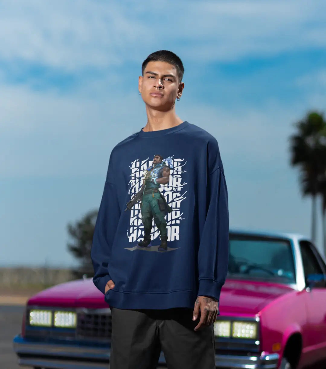 Harbor Tidebreaker Sweatshirt – Valorant Edition - Black / Oversized / XS - Valorant
