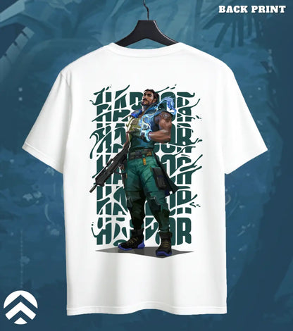Harbor - Tidebreaker Valorant T Shirt | Flow State Tee - Back (Dual Print) / White / S - Valorant