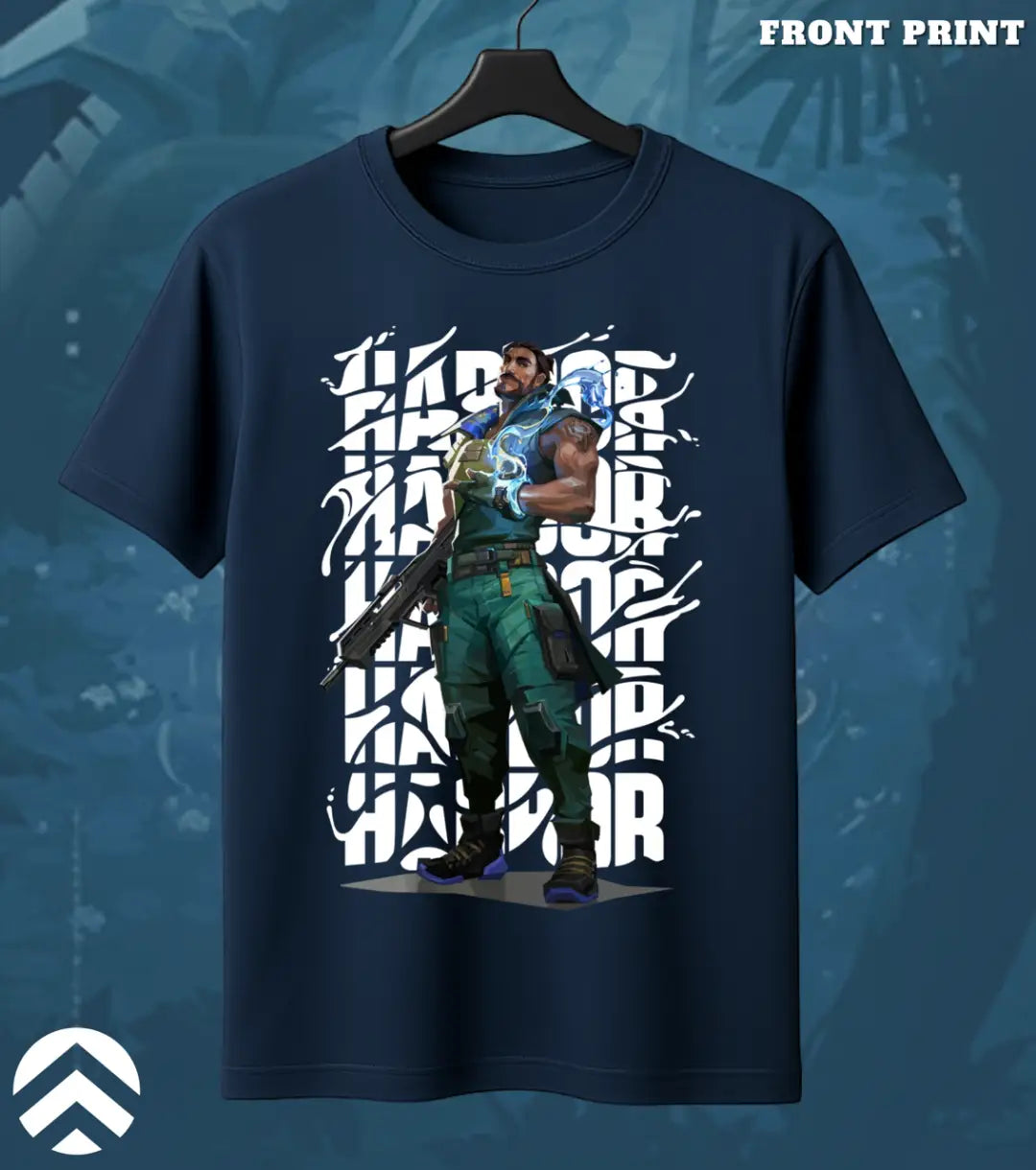 Harbor - Tidebreaker Valorant T Shirt | Flow State Tee - Front Only / Navy / S - Valorant