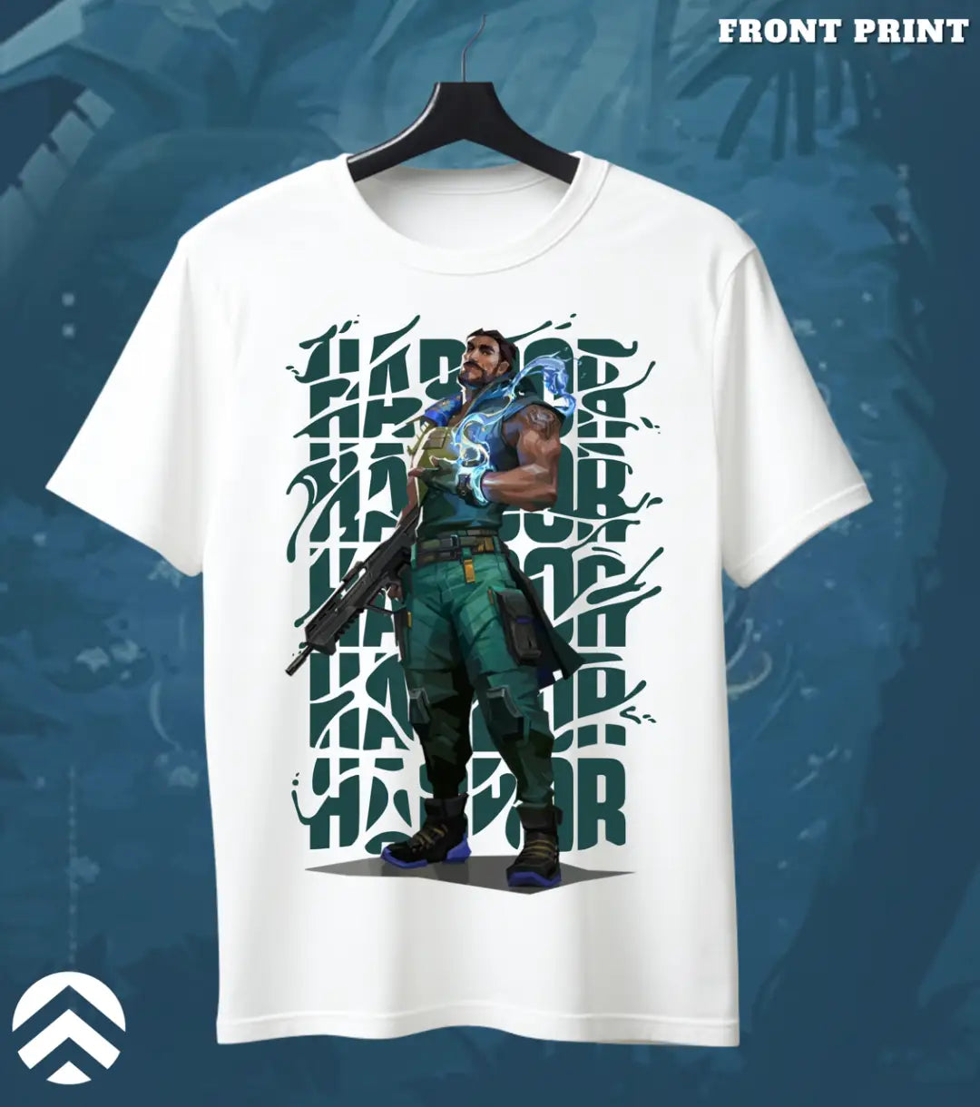 Harbor - Tidebreaker Valorant T Shirt | Flow State Tee - Front Only / White / S - Valorant