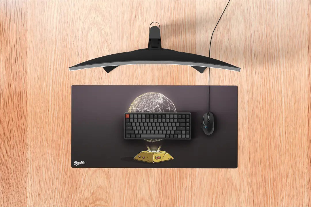 Holographic Globe Mousepad - M 60x 30 Cm