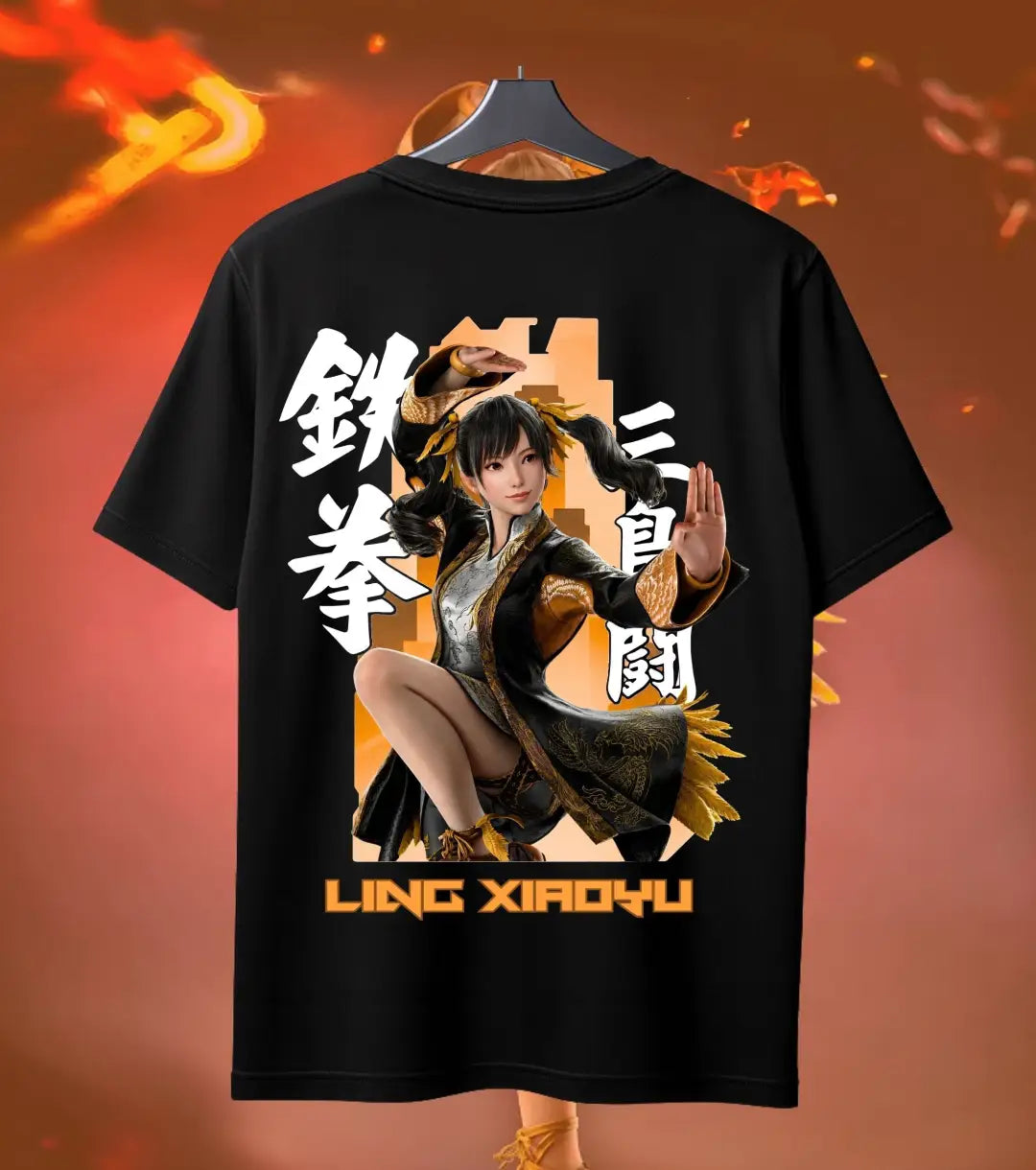 Hwoarang – The Taekwondo Rebel Tee - Black / S / Back Print (Dual) - Tekken