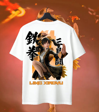 Hwoarang – The Taekwondo Rebel Tee - White / S / Back Print (Dual) - Tekken