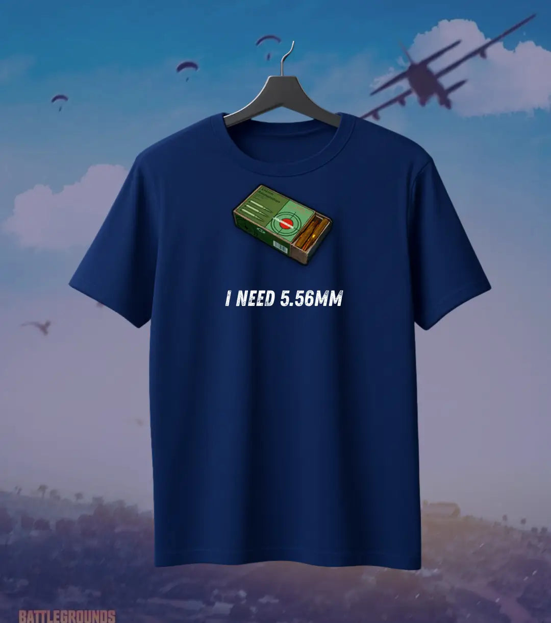 I Need Ammo BGMI T-Shirt | PUBG Battle Royale Meme Tee - BGMI/PUBG
