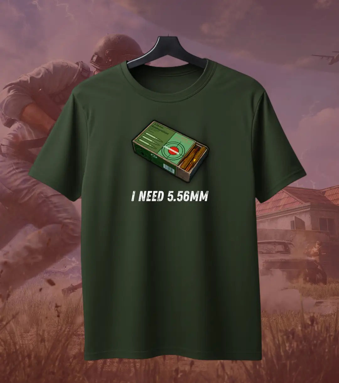 I Need Ammo BGMI T-Shirt | PUBG Battle Royale Meme Tee - BGMI/PUBG