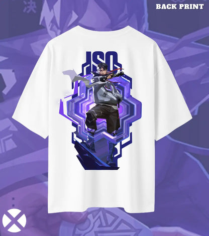 Iso – Reality Fracture Valorant Oversized T Shirt | Bold Casual Energy - White / XS / 180GSM - Valorant