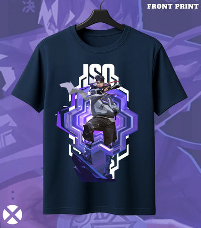 Iso - Solo Strike Valorant T Shirt | Silent Assassin Tee - Front Only / Navy / S - Valorant