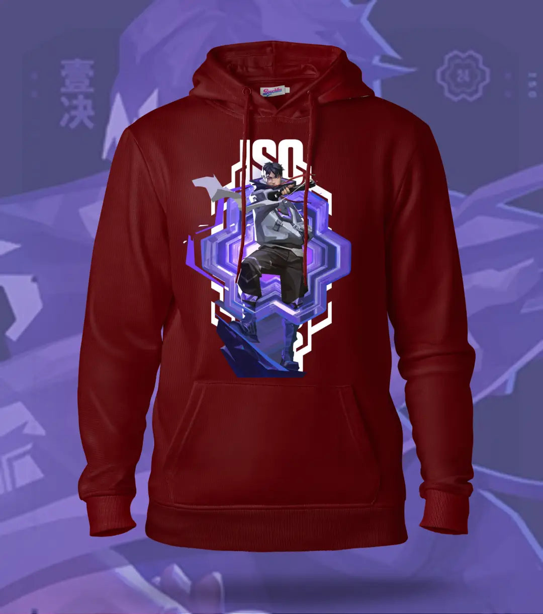 Iso | Valorant – Reality Fracture Regular Hoodie - Maroon / XS - Valorant