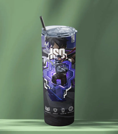 Iso Valorant Tumbler – Reality Fracture | Game-Day Drinkware - Valorant
