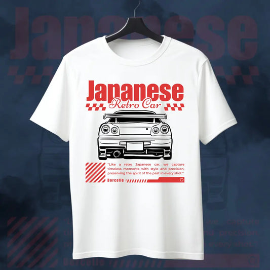Japanese Retro Car – Skyline Classic Tee - White / S - Automotive