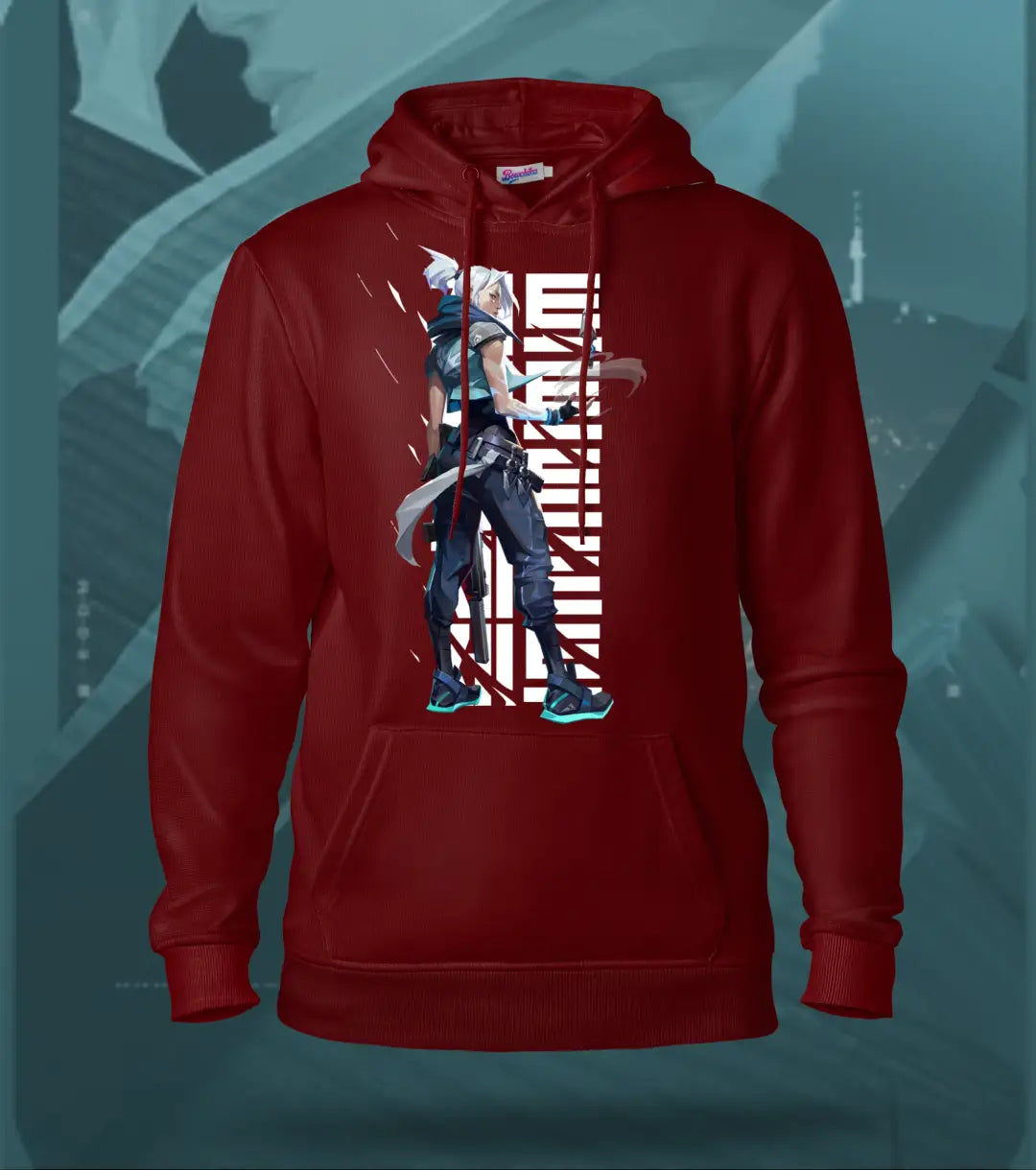 Jett | Valorant – Stormchaser Regular Hoodie - Maroon / XS - Valorant