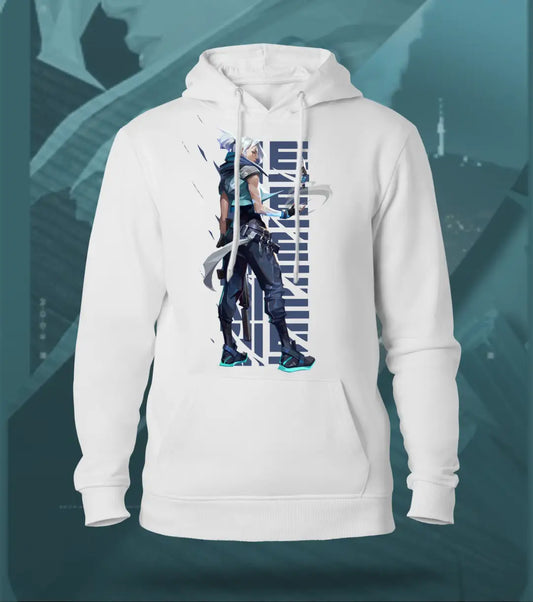 Jett | Valorant – Stormchaser Regular Hoodie - White / XS - Valorant