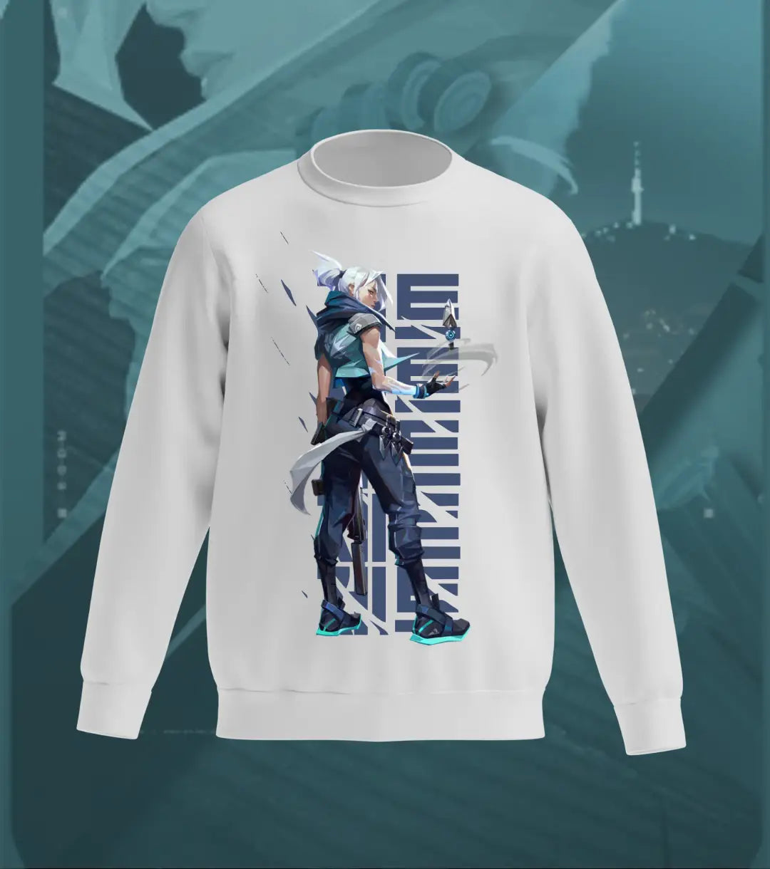 Jett Velocity Sweatshirt – Valorant Edition - Gray / Regular / XS - Valorant