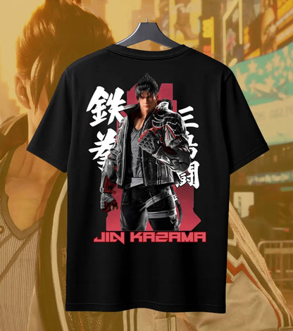 Jin Kazama – Tekken Legacy Tee - Back Print / Black / S - Tekken
