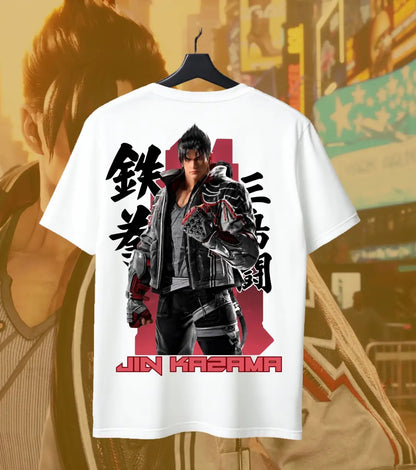 Jin Kazama – Tekken Legacy Tee - Back Print / White / S - Tekken