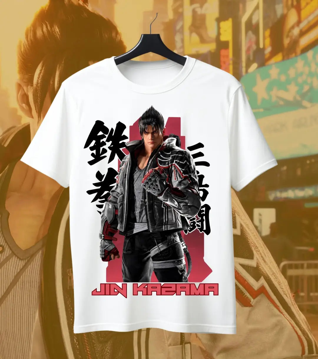 Jin Kazama – Tekken Legacy Tee - Front Print / White / S - Tekken