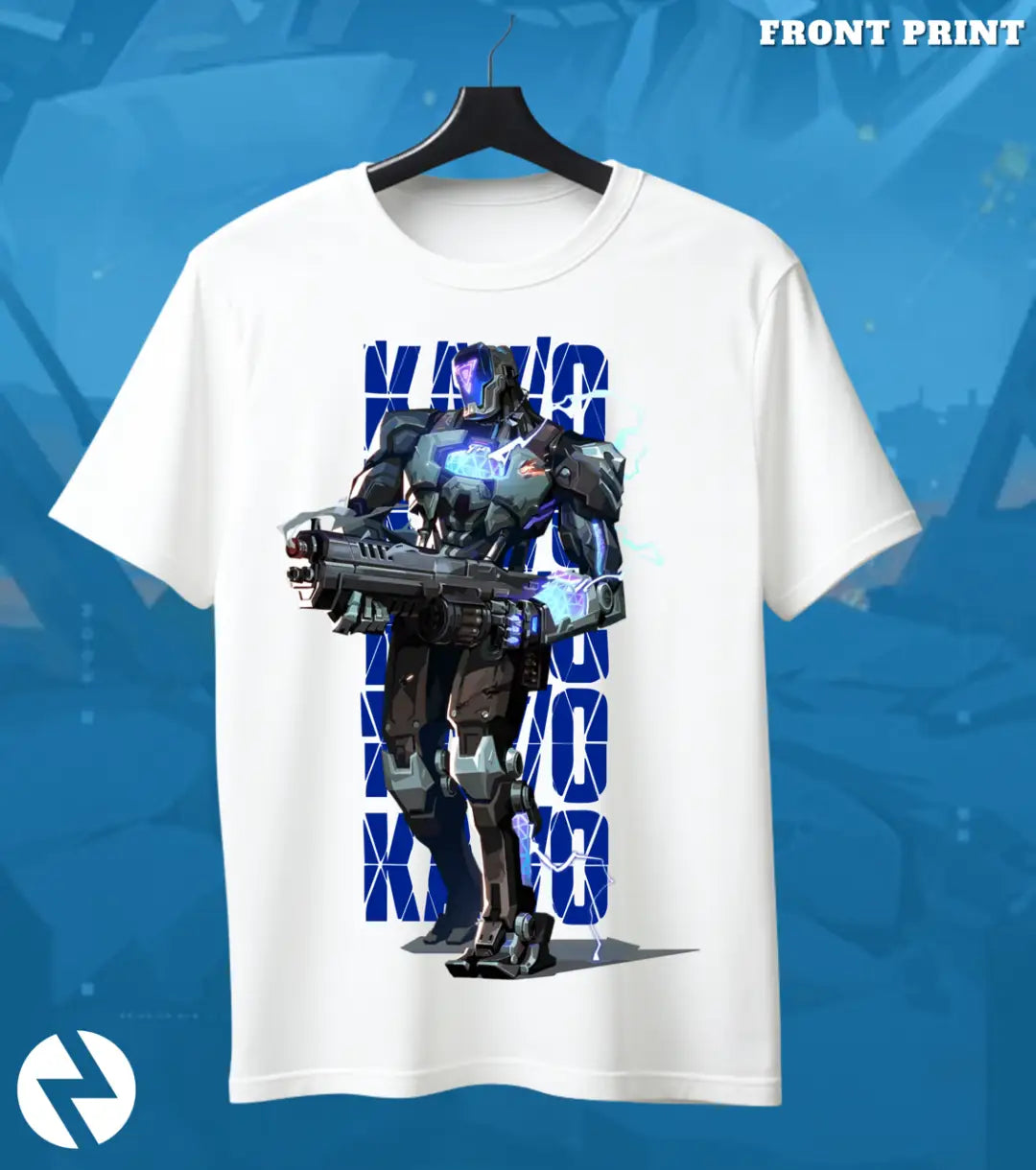 KAY/O - Zero Threat Valorant T Shirt | War Machine Tee - Front Only / White / S - Valorant