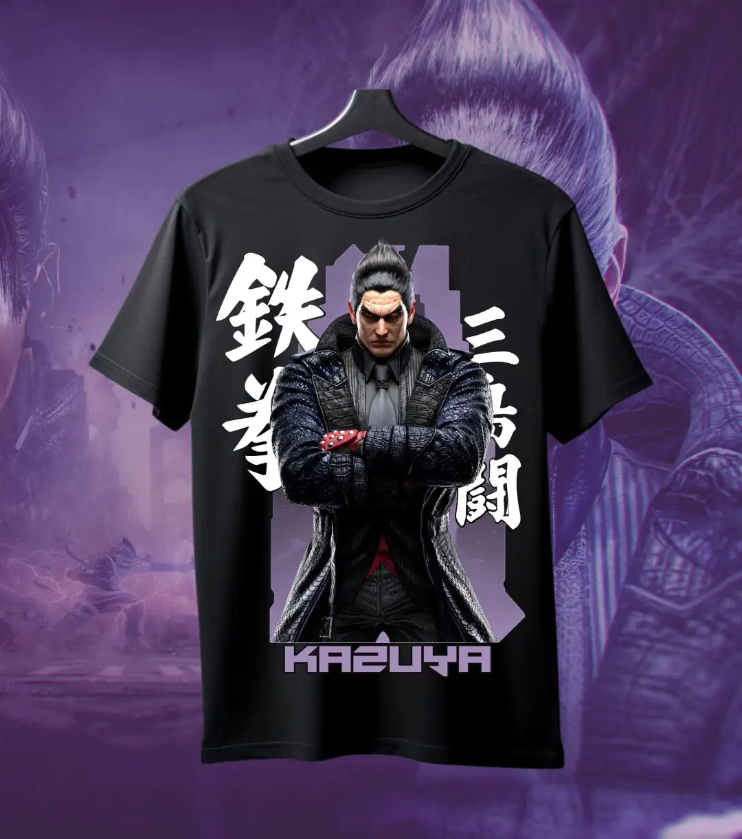 Kazuya Mishima – Devil Within Tee - Front Print / Black / S - Tekken