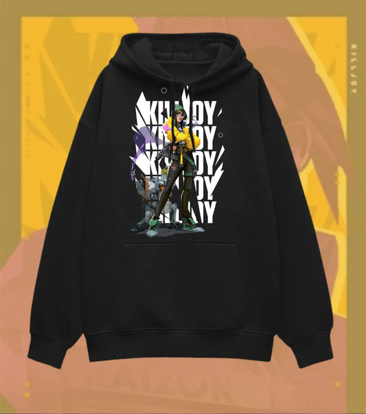 Killjoy – Tech Genius Valorant Oversized Hoodie | Oversized Street Mode - Valorant