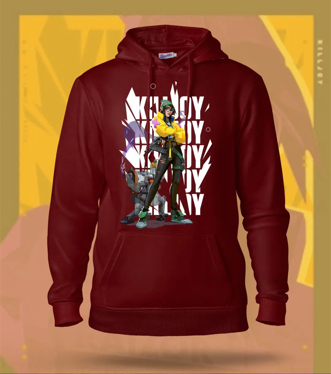 Killjoy | Valorant – Tech Genius Regular Hoodie - Maroon / XS - Valorant