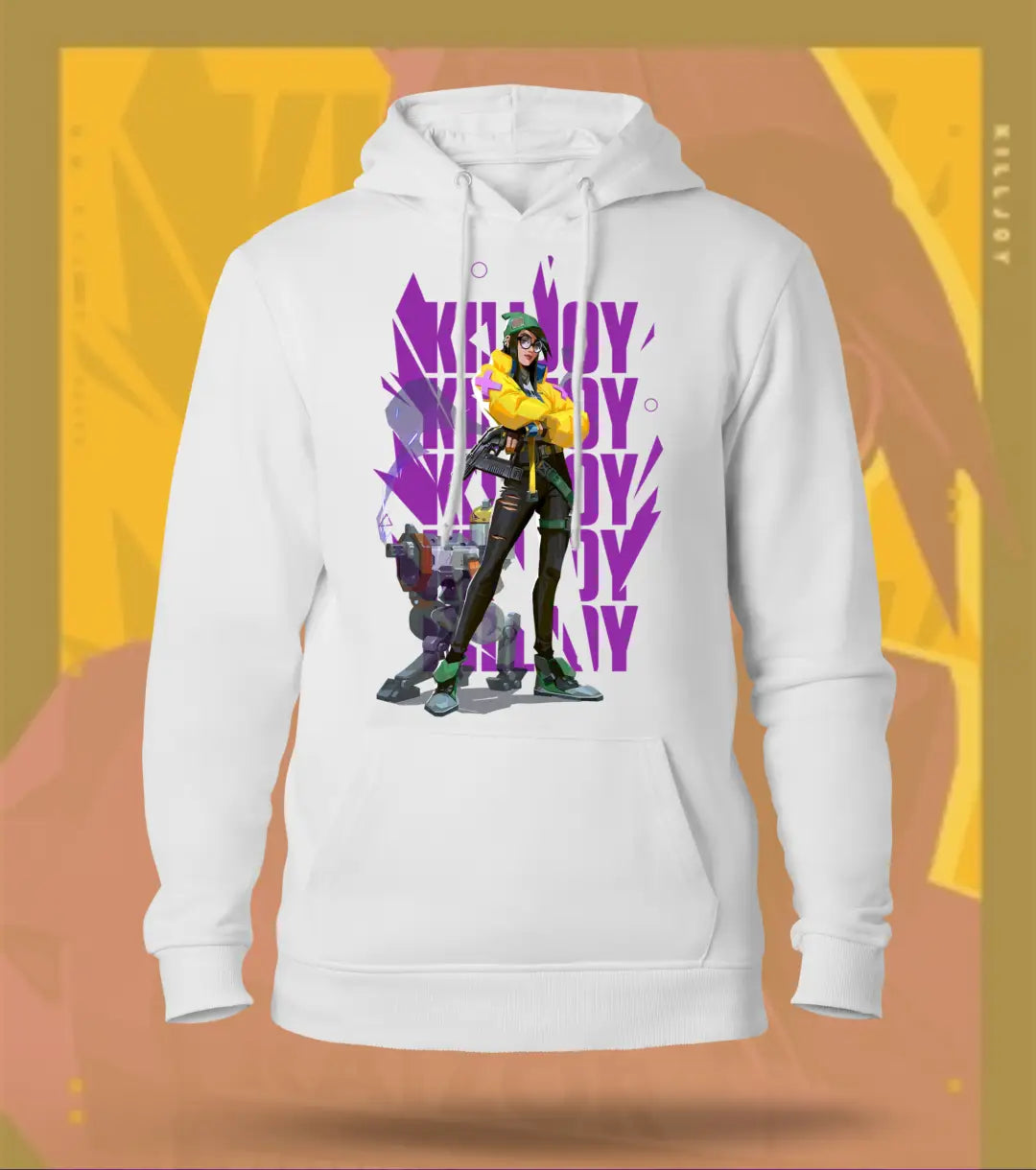 Killjoy | Valorant – Tech Genius Regular Hoodie - White / XS - Valorant