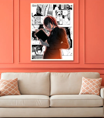 Kira Awakening Poster – Light Yagami Death Note Minimal Manga Art | Premium Anime Wall Print - Death Note