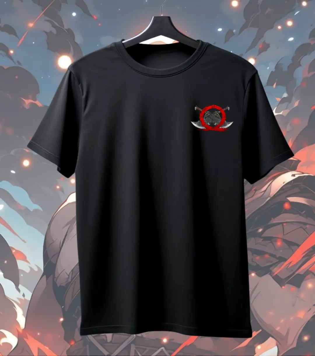 Kratos “BOI” Graphic Oversized T-Shirt – Minimal Gamer Streetwear Tee for Men - God of War