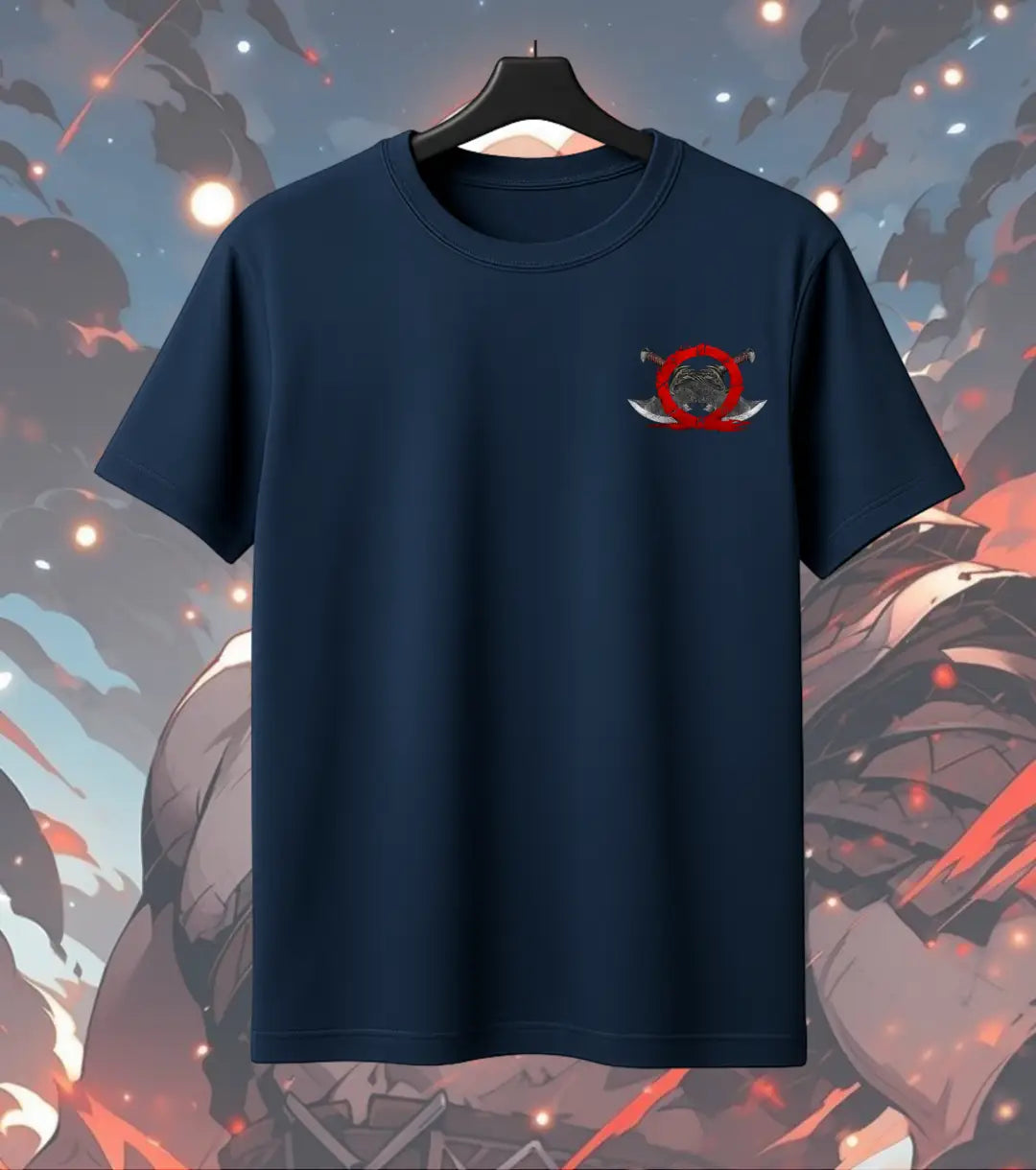 Kratos “BOI” Graphic Oversized T-Shirt – Minimal Gamer Streetwear Tee for Men - God of War