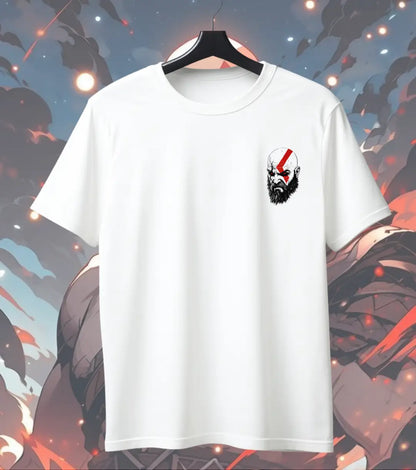Kratos Warrior Graphic Oversized T-Shirt – God of War Inspired Mythic Streetwear T-Shirt - God of War