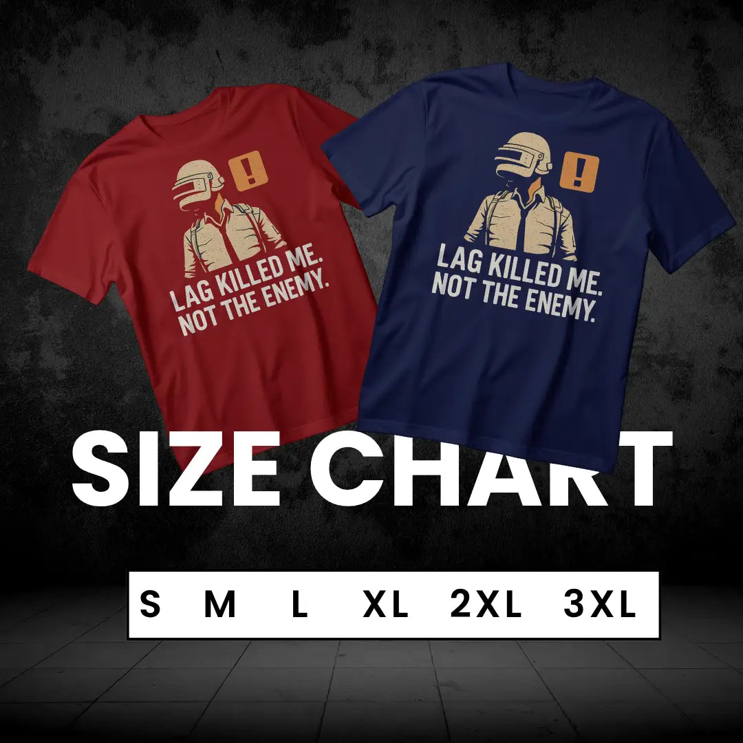 LAG KILLED ME BGMI T-Shirt | PUBG Rage Quit Tee - BGMI/PUBG