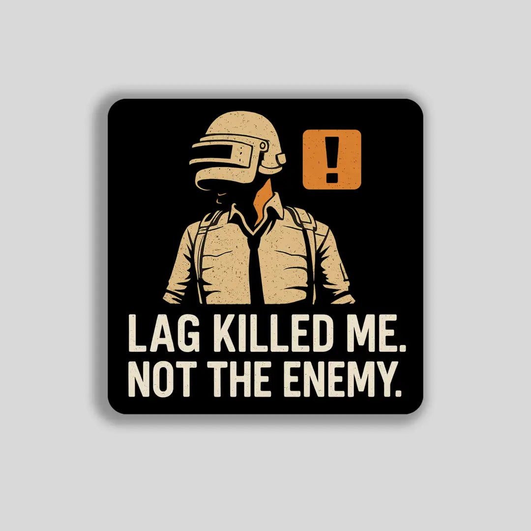 LAG KILLED ME BGMI T-Shirt | PUBG Rage Quit Tee - BGMI/PUBG
