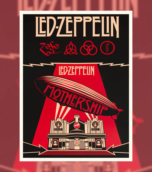 Led Zeppelin Mothership Poster - A4 / Unframed - Music Enthusiast