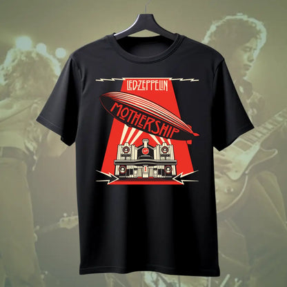 Led Zeppelin Mothership Tee - Black / S - Music Enthusiast