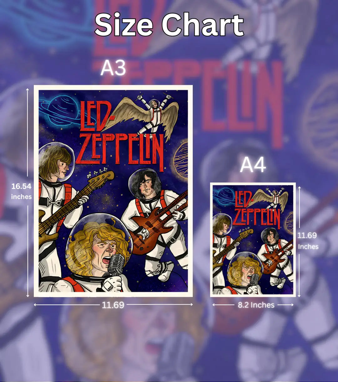 Led Zeppelin Space Jam Poster - Music Enthusiast