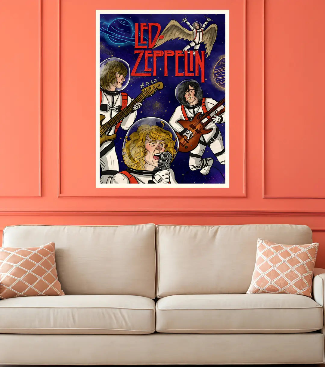 Led Zeppelin Space Jam Poster - Music Enthusiast