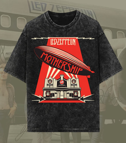 Led Zeppelin Mothership Acid Wash Tee