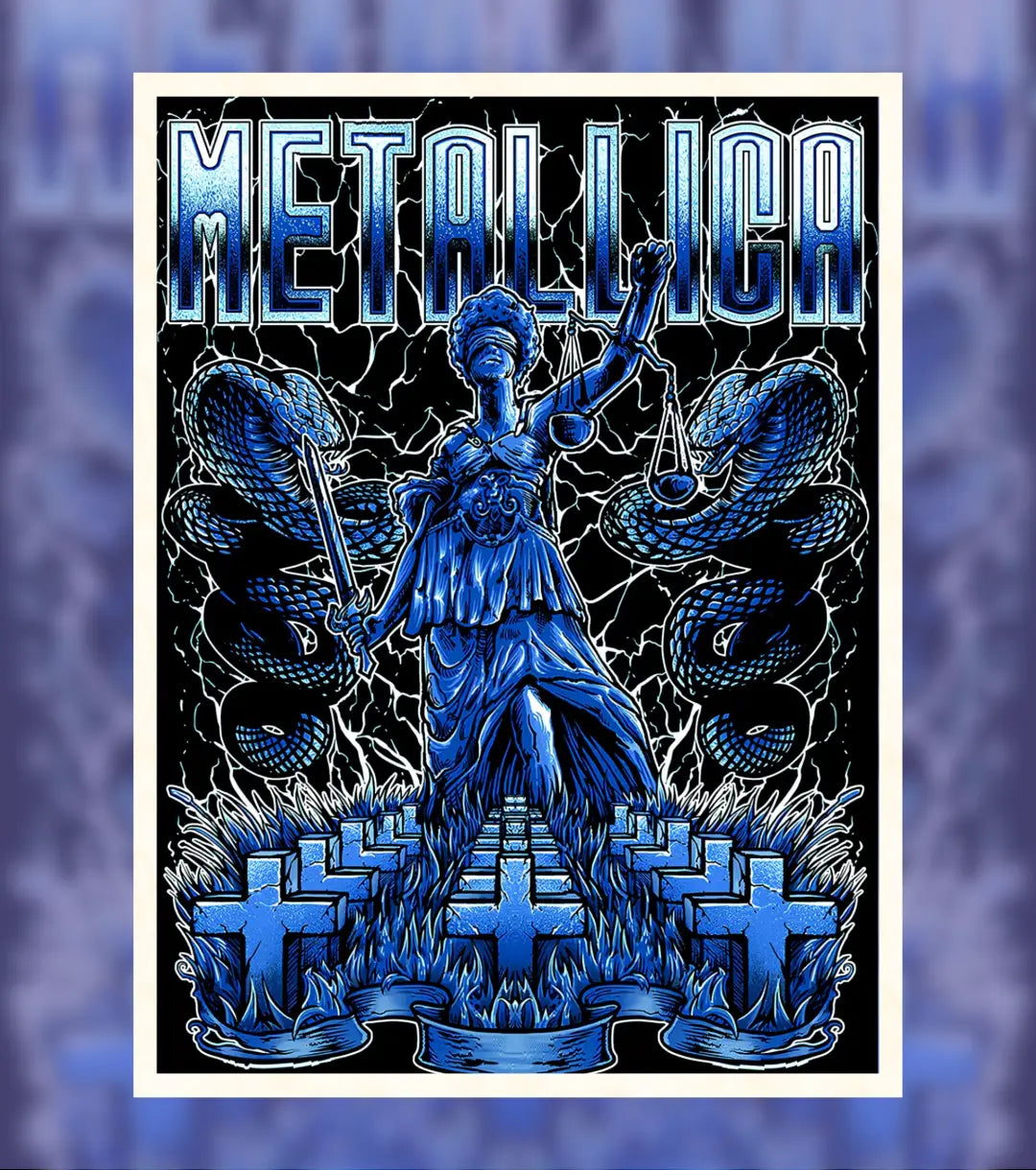 Metallica Justice Reigns Poster - A4 / Unframed