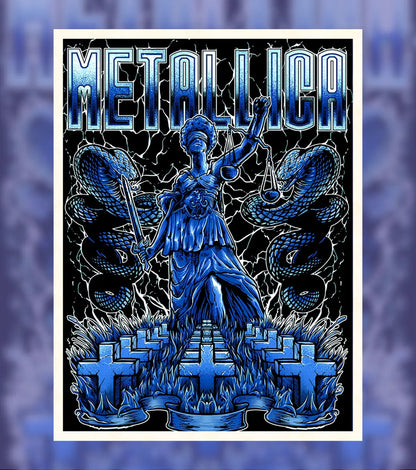 Metallica Justice Reigns Poster - A4 / Unframed