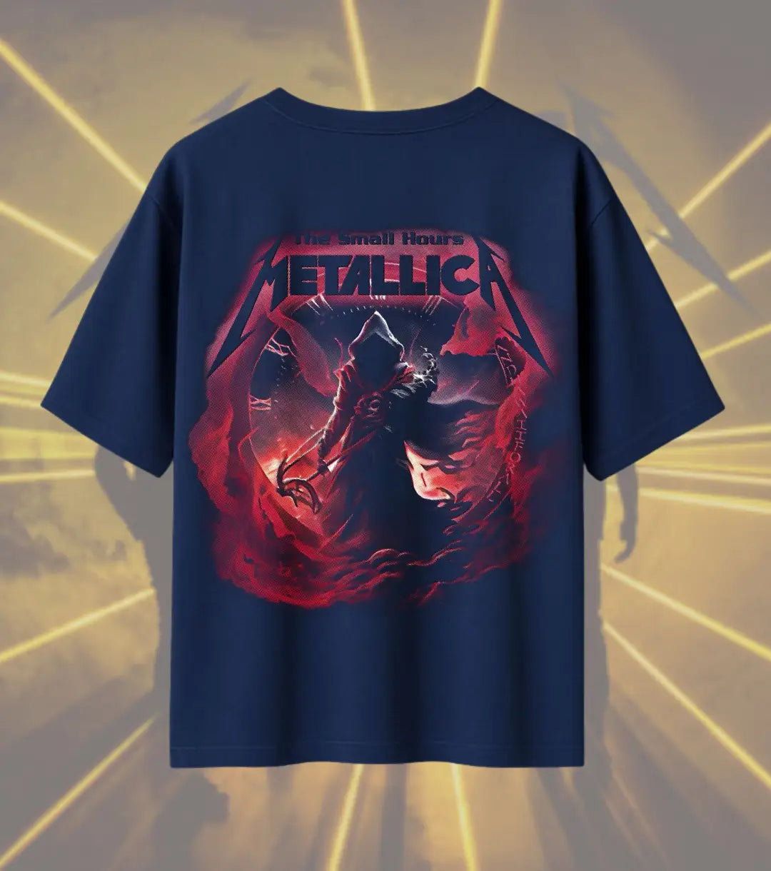 Metallica The Small Hours Grim Reaper Graphic T-Shirt | Dark Reaper Heavy Metal Rock Band Tee | Premium Cotton Unisex