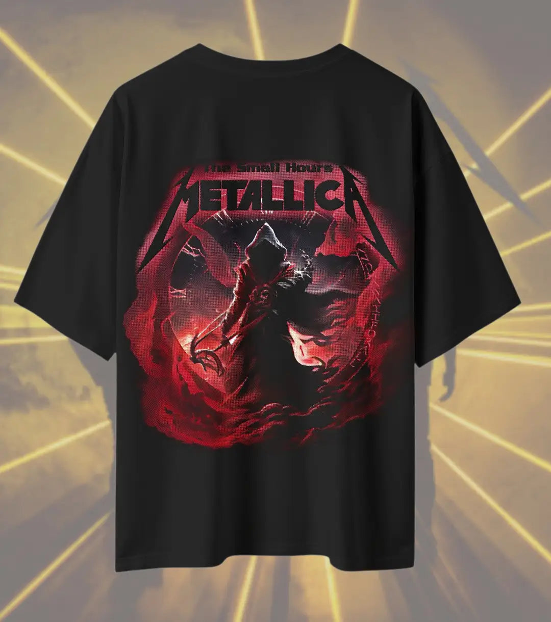 Metallica The Small Hours Grim Reaper Graphic T-Shirt | Dark Reaper Heavy Metal Rock Band Tee | Premium Cotton Unisex