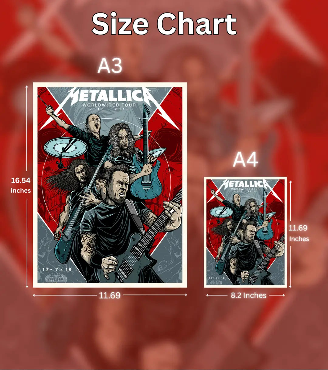 Metallica WorldWired Tour Poster