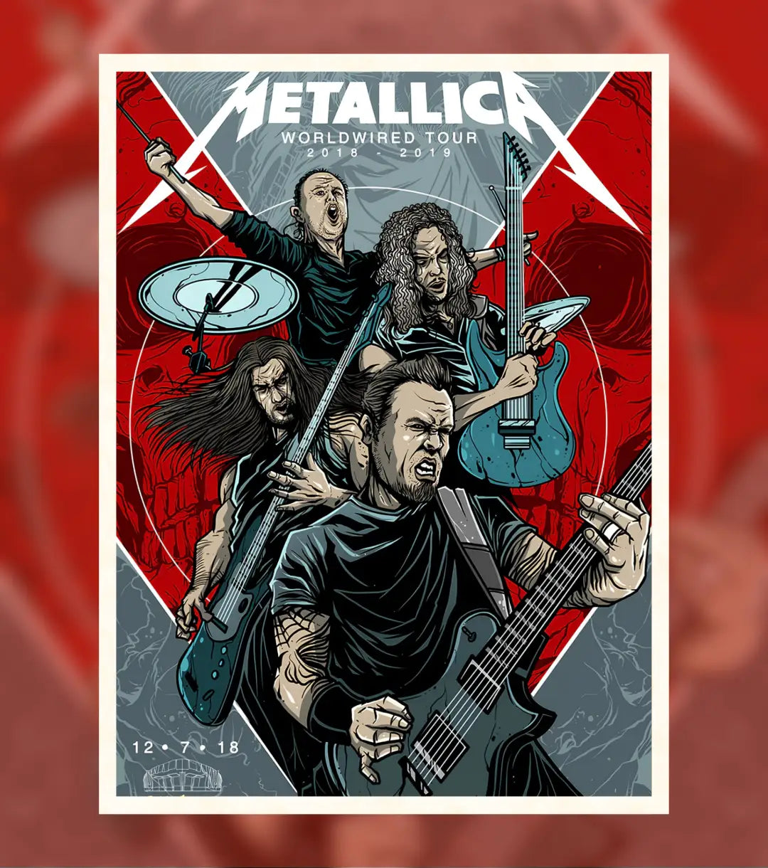 Metallica WorldWired Tour Poster - A4 / Unframed