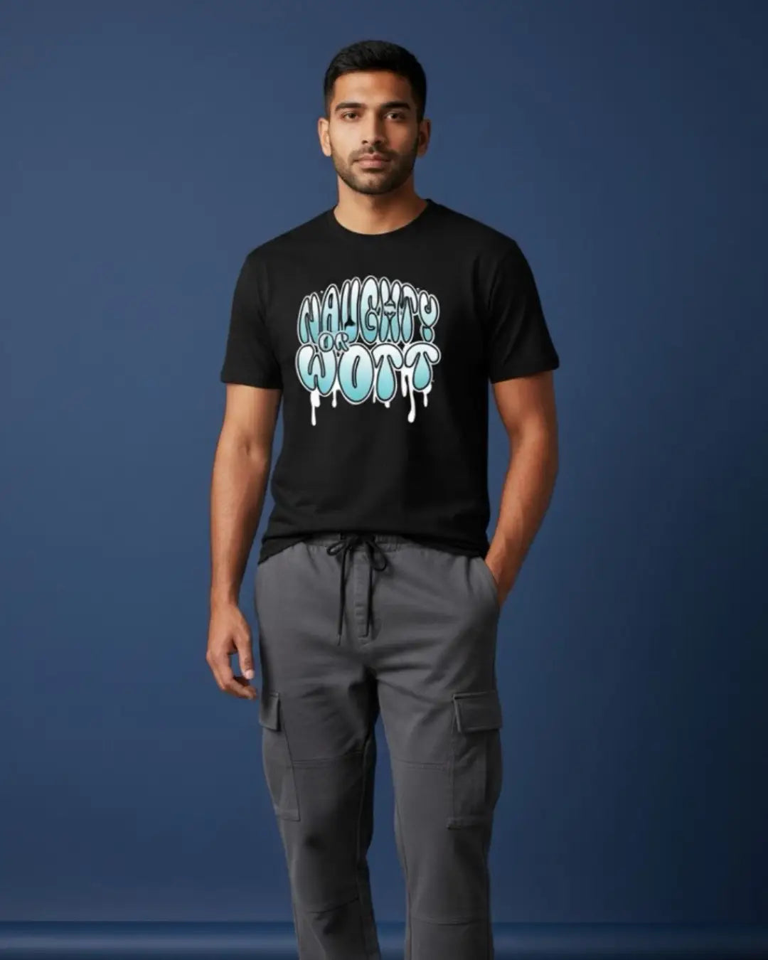Naughty Or Wott BGMI Meme T-Shirt | PUBG Gamer Tee - Black / S - BGMI/PUBG