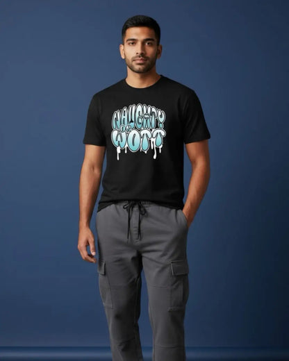 Naughty Or Wott BGMI Meme T-Shirt | PUBG Gamer Tee - Black / S - BGMI/PUBG