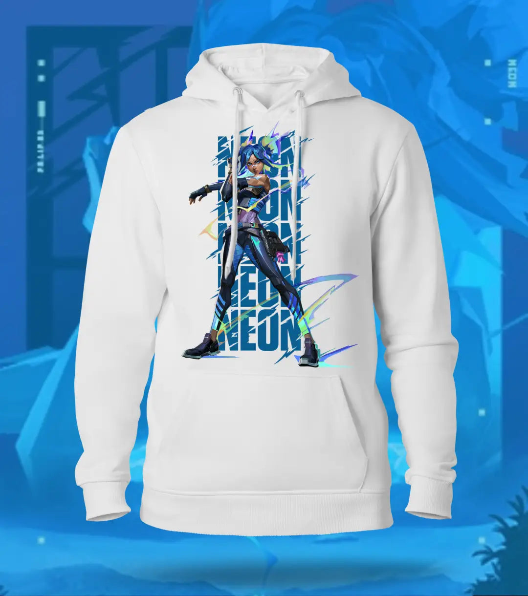 Neon | Valorant – Speed Surge Regular Hoodie - White / XS - Valorant