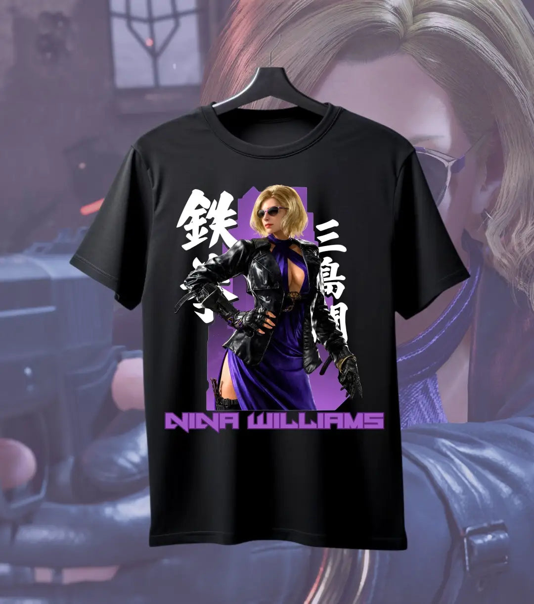 Nina Williams – Tekken Femme Fatale Tee - Black / S / Front Print - Tekken