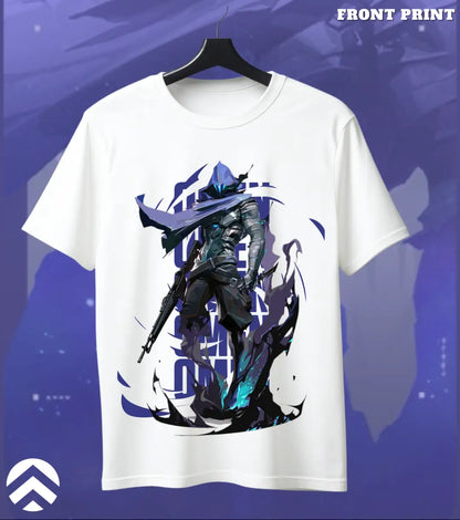 Omen - Shadow Broker Valorant T Shirt | Silent Control Tee - Front / White / S - Valorant